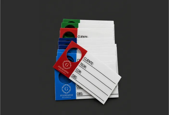 Etiquetas para banho de jóias