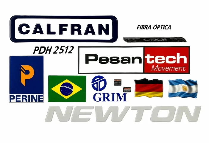 Etiqueta autoadesiva resinada